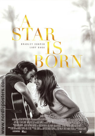 A Star Is Born 2018 movie poster Lady Gaga Bradley Cooper Sam Elliott Andrew Dice Clay Bradley Cooper Musicals Romance