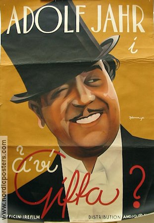 Ä vi gifta? 1936 movie poster Adolf Jahr Eric Rohman art