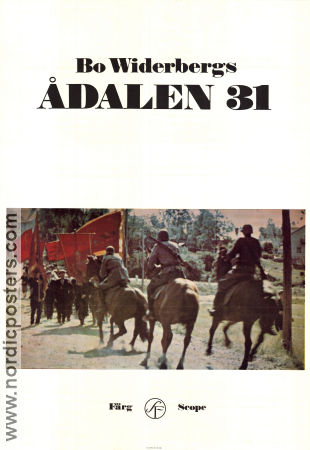 Ådalen 31 1969 movie poster Peter Schildt Kerstin Tidelius Roland Hedlund Bo Widerberg Politics