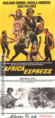 Africa Express 1975 movie poster Giuliano Gemma Ursula Andress Jack Palance Michele Lupo Find more: Africa