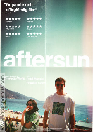 Aftersun 2022 movie poster Paul Mescal Frankie Corio Celia Rowlson-Hall Charlotte Wells