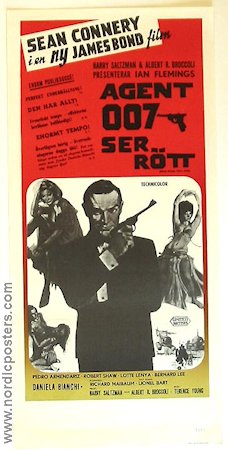 From Russia with Love 1963 movie poster Sean Connery Daniela Bianchi Robert Shaw Lotte Lenya Terence Young
