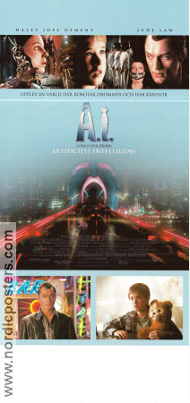 A.I. Artificial Intelligence 2001 poster Haley Joel Osment Jude Law Frances O´Connor Steven Spielberg Barn