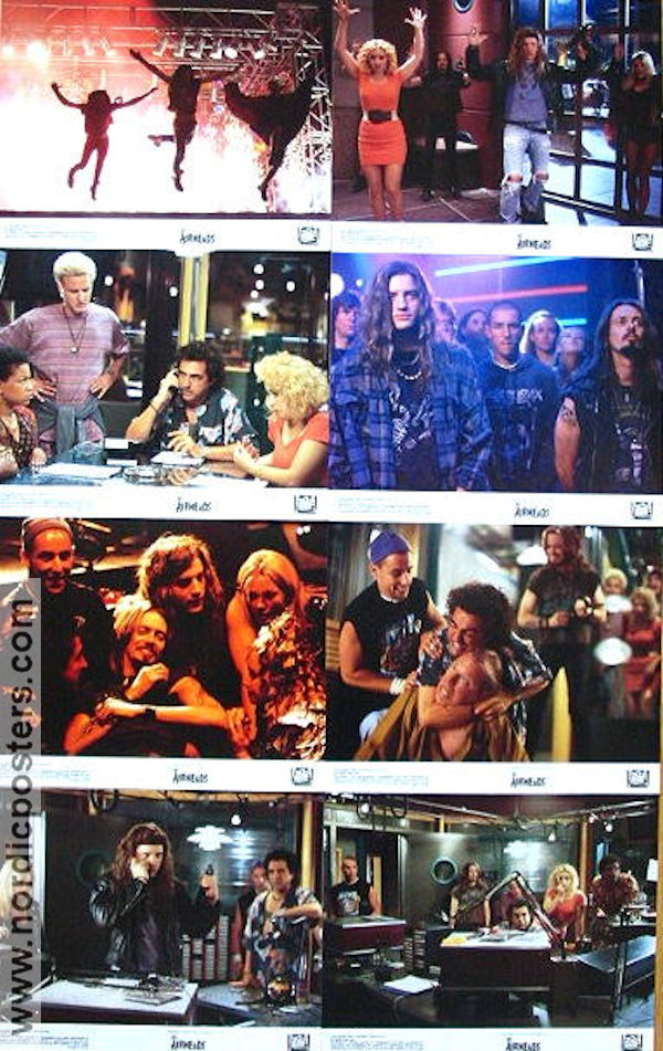 Airheads 1994 lobby card set Brendan Fraser Steve Buscemi Harold Ramis