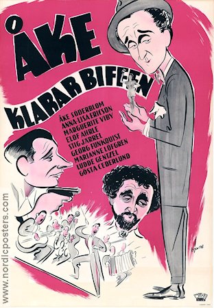 Åke klarar biffen 1952 movie poster Åke Söderblom