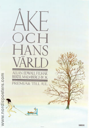 Ake and His World 1984 movie poster Loa Falkman Martin Lindström Gunnel Fred Allan Edwall Writer: Bertil Malmberg