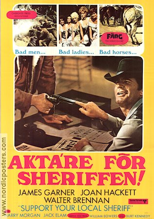 Support Your Local Sheriff! 1969 movie poster James Garner Joan Hackett Walter Brennan Burt Kennedy