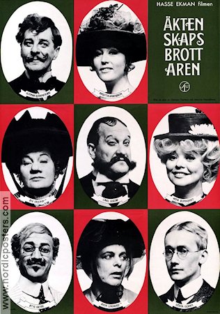 Äktenskapsbrottaren 1964 movie poster Gunnar Björnstrand Birgitta Andersson Hasse Ekman