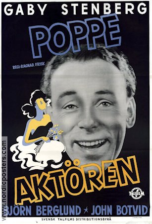 Aktören 1943 movie poster Nils Poppe Gaby Stenberg