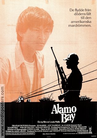 Alamo Bay 1985 poster Amy Madigan Ed Harris Ho Nguyen Louis Malle Vapen