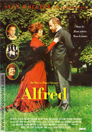 Alfred 1994 movie poster Sven Wollter Rita Russek Jarl Kulle Viveka Seldahl Vilgot Sjöman Find more: Alfred Nobel