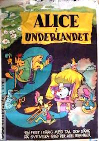 Alice in Wonderland 1951 movie poster Kathryn Beaumont Clyde Geronimi Animation