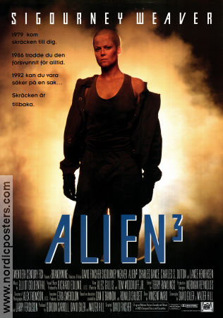 Alien 3 1992 movie poster Sigourney Weaver Charles S Dutton Charles Dance David Fincher