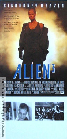 Alien 3 1992 movie poster Sigourney Weaver Charles S Dutton Charles Dance David Fincher