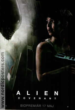 Alien: Covenant 2017 movie poster Michael Fassbender Katherine Waterston Billy Crudup Ridley Scott Find more: Alien