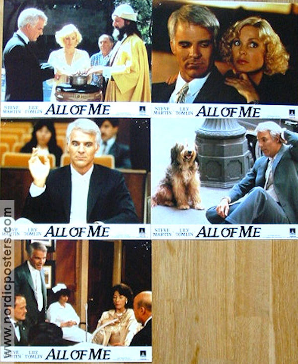 All of Me 1984 lobby card set Steve Martin Lily Tomlin