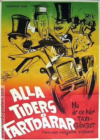 Alla tiders fartdårar 1960 movie poster Cars and racing