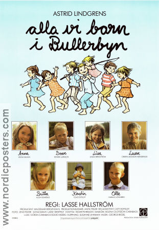Alla vi barn i Bullerbyn 1986 poster Linda Bergström Lasse Hallström