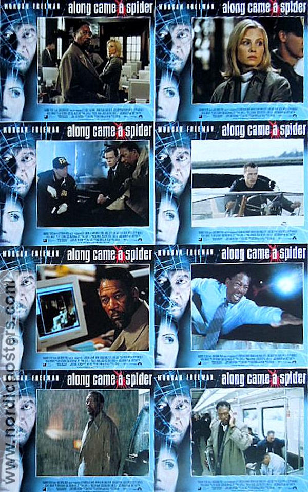 Along Came a Spider 2001 lobby card set Morgan Freeman Monica Potter