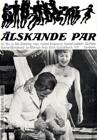 Älskande par 1964 poster Jan Malmsjö Harriet Andersson Gunnel Lindblom Gio Petré Mai Zetterling