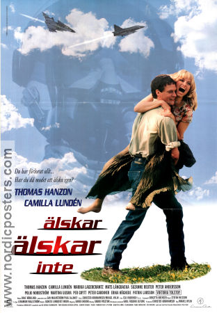 Älskar älskar inte 1995 movie poster Thomas Hanzon Camilla Lundén Marika Lagercrantz Mikael Ruttkay Hylin Planes