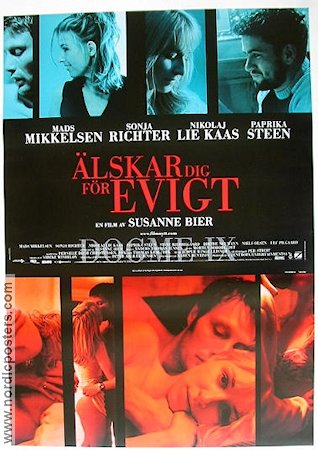 Älskar dig för evigt 2002 poster Mads Mikkelsen Susanne Bier Danmark