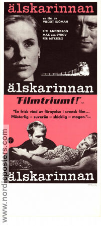 The Swedish Mistress 1962 movie poster Bibi Andersson Max von Sydow Per Myrberg Vilgot Sjöman