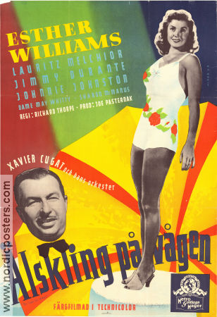 Älskling på vågen 1947 poster Esther Williams Lauritz Melchior Jimmy Durante Richard Thorpe Musikaler