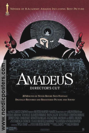 Amadeus 1984 poster F Murray Abraham Milos Forman
