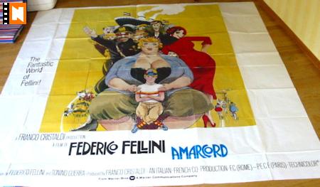 Amarcord 1973 movie poster Magali Noel Bruno Zanin Pupella Maggio Federico Fellini Find more: Large Poster