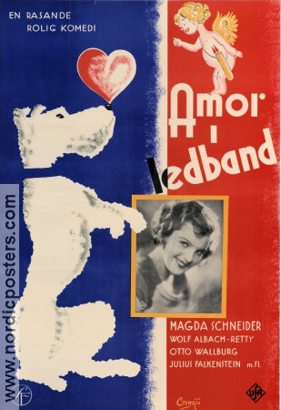 Amor i ledband 1933 poster Magda Schneider Wolf Albach-Retty Kurt Gerron