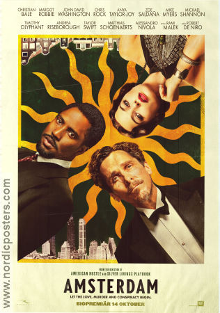 Amsterdam 2022 movie poster Christian Bale Margot Robbie John David Washington David O Russell