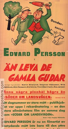 Än leva de gamla gudar 1937 movie poster Edvard Persson Karin Ekelund Tord Bernheim Schamyl Bauman