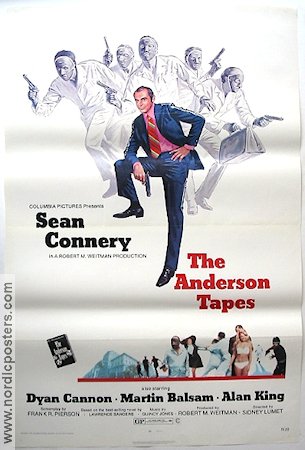 The Anderson Tapes 1971 movie poster Sean Connery Dyan Cannon