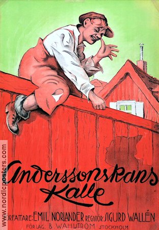 Anderssonskans Kalle 1922 movie poster Gösta Alexandersson Stina Berg Dagmar Ebbesen Sigurd Wallén