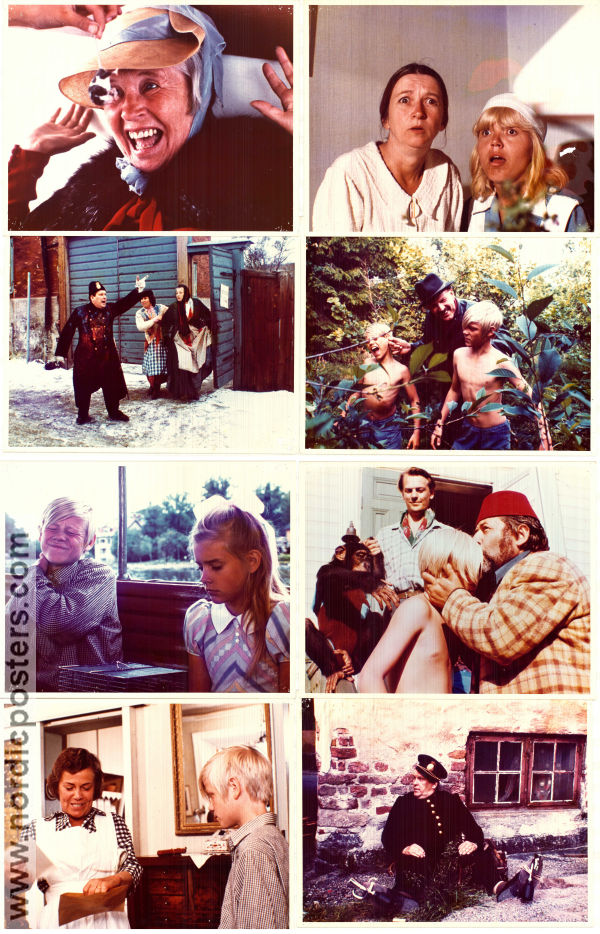 Anderssonskans Kalle i busform 1973 lobby card set Sickan Carlsson Sten Åke Cederhök Tord Tjädersten Arne Stivell Kids From comics