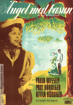 Ängel med basun 1948 poster Paula Wessely Helene Thimig Hedwig Bleibtreu Karl Hartl