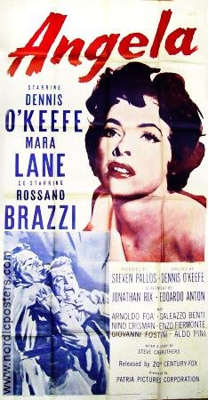 Angela 1954 movie poster Dennis O´Keefe Mara Lane Find more: Large poster