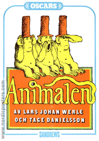 Animalen Oscars 1982 poster Find more: Theater Writer: Tage Danielsson Music: Lars Johan Werle Musicals