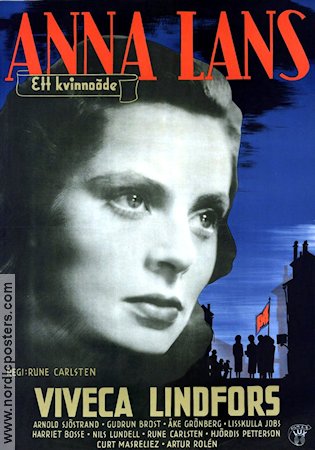 Anna Lans 1943 movie poster Viveca Lindfors Gudrun Brost