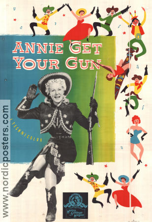 Annie Get Your Gun 1950 movie poster Betty Hutton Howard Keel George Sidney Music: Irving Berlin Musicals