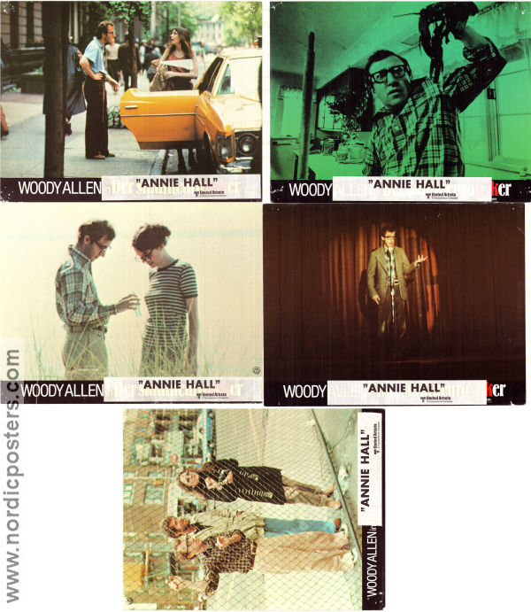 Annie Hall 1977 lobby card set Diane Keaton Tony Roberts Carol Kane Paul Simon Shelley Duvall Woody Allen Romance