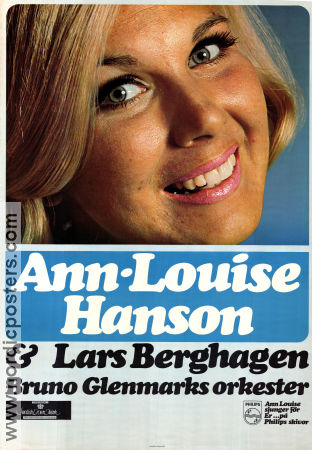 Ann-Louise Hansson 1967 poster Ann-Louise Hansson Lars Berghagen Bruno Glenmarks orkester Find more: Concert poster