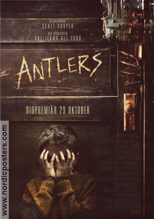 Antlers 2021 movie poster Keri Russell Jesse Plemons Jeremy T Thomas Scott Cooper