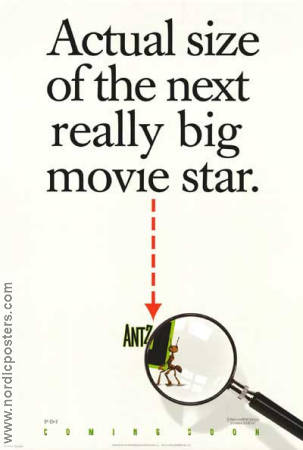 Antz 1998 poster Woody Allen Eric Darnell Animerat Insekter och spindlar