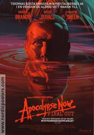 Apocalypse Now 1979 movie poster Marlon Brando Robert Duvall Martin Sheen Laurence Fishburne Dennis Hopper Harrison Ford Francis Ford Coppola War