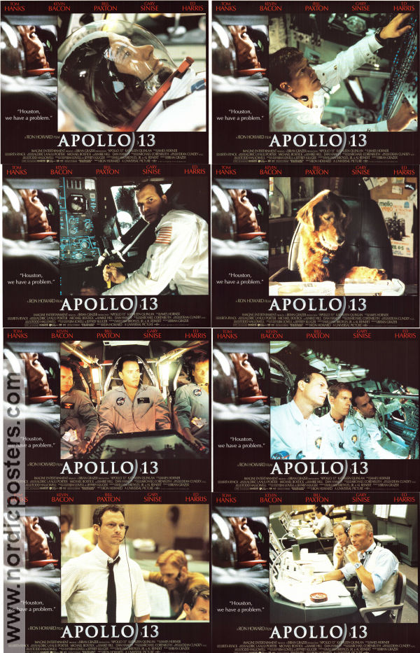 Apollo 13 1995 lobbykort Tom Hanks Bill Paxton Kevin Bacon Ron Howard Rymdskepp