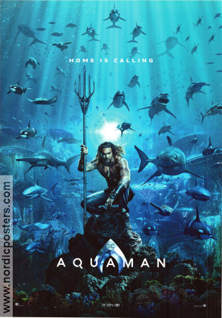 Aquaman 2018 movie poster Jason Momoa Amber Heard Willem Dafoe James Wan Production: Marvel