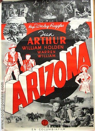 Arizona 1941 movie poster Jean Arthur William Holden