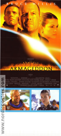 Armageddon 1998 poster Bruce Willis Michael Bay